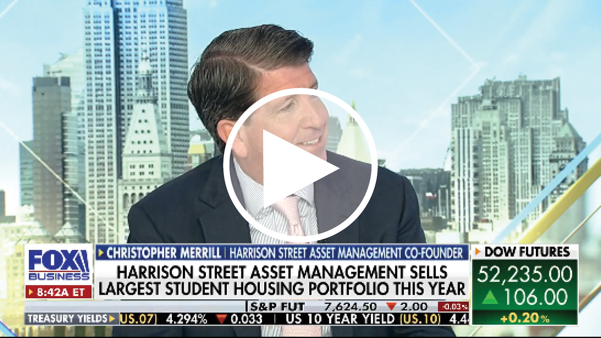 Christopher Merrill joins Fox Business News to discuss demographic and infrastructure trends shaping real asset investment thumbnail