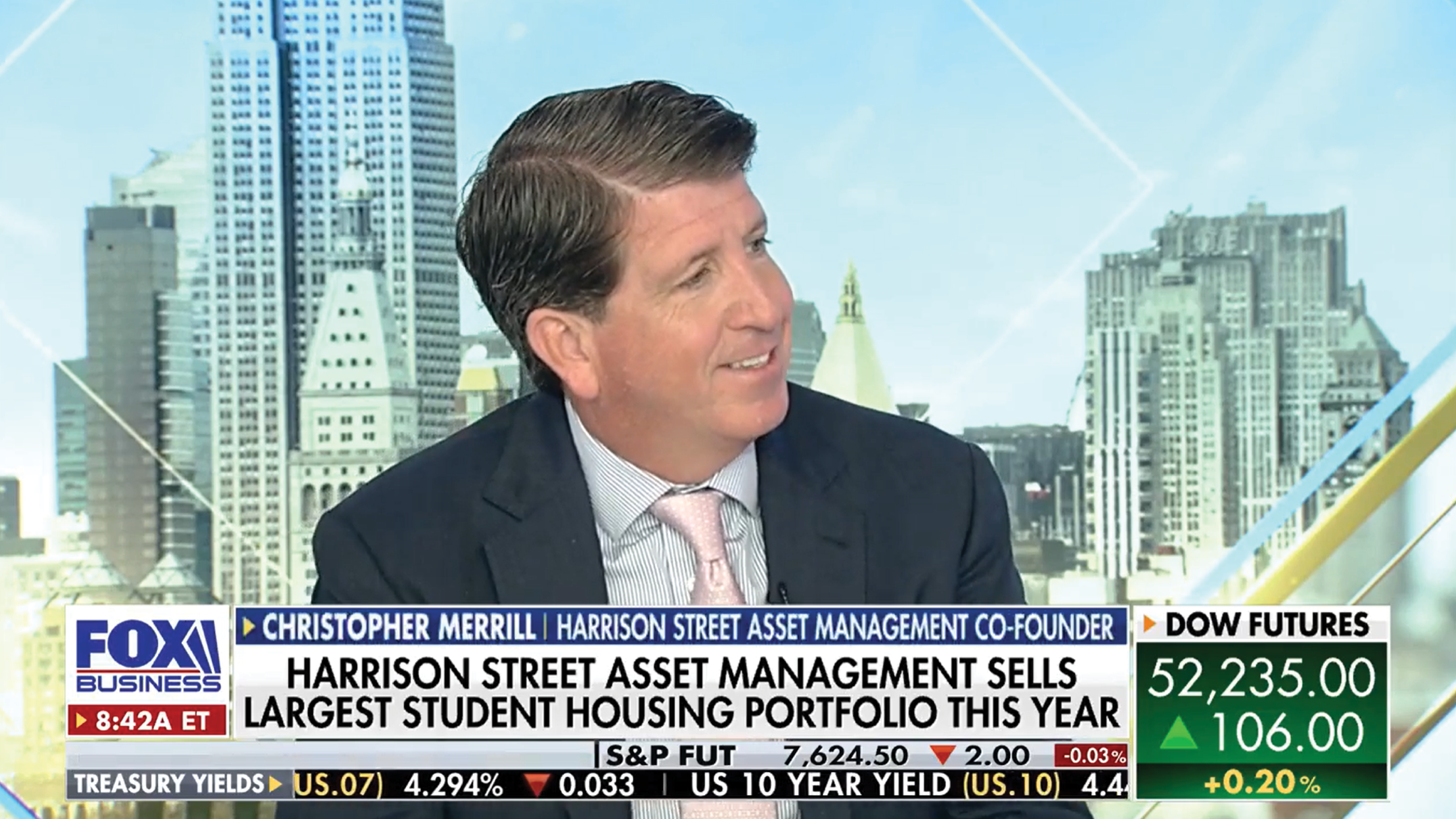Christopher Merrill joins Fox Business News to discuss demographic and infrastructure trends shaping real asset investment thumbnail